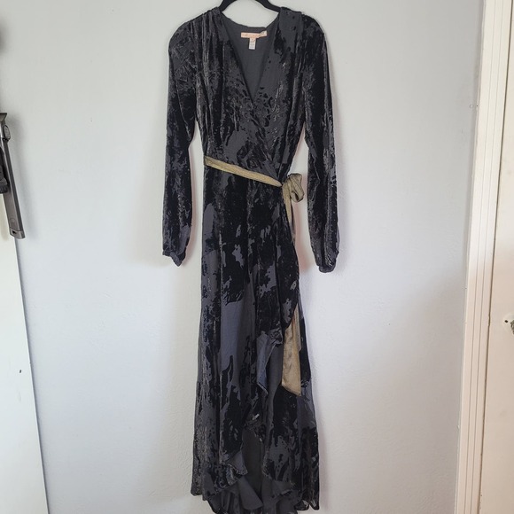 Hutch Velvet Celine Gown Wrap Dress size M - Picture 2 of 13
